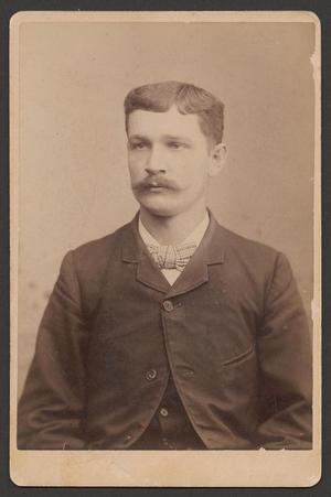 H.J. Justin, bootmaker and founder of the Justin Boot Company, cabinet card portrait late 19th century