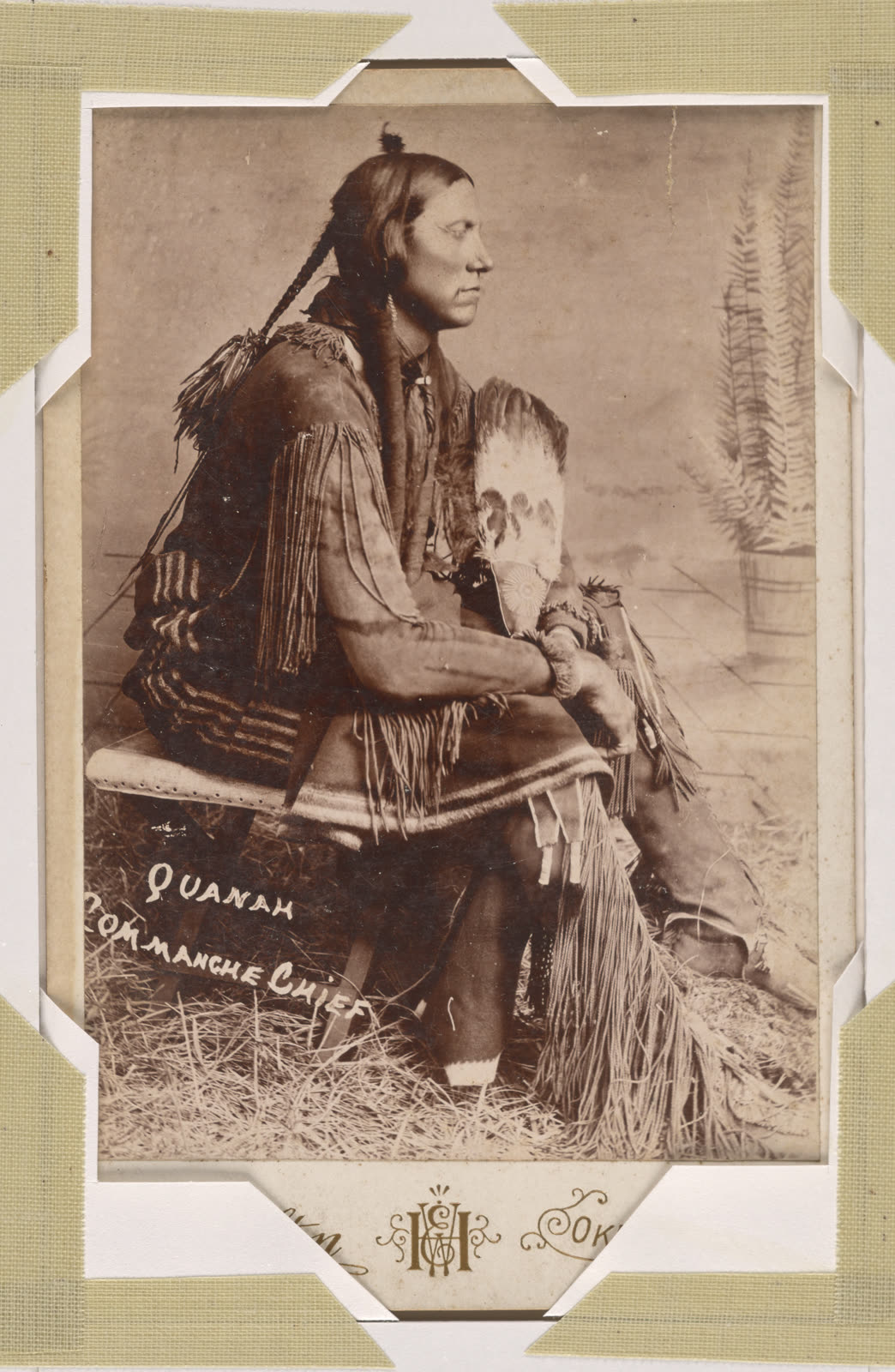 Comanche chief Quanah Parker, photographed by E.W. Hamilton circa 1890; principal chief of the Comanche Nation 1875–1911