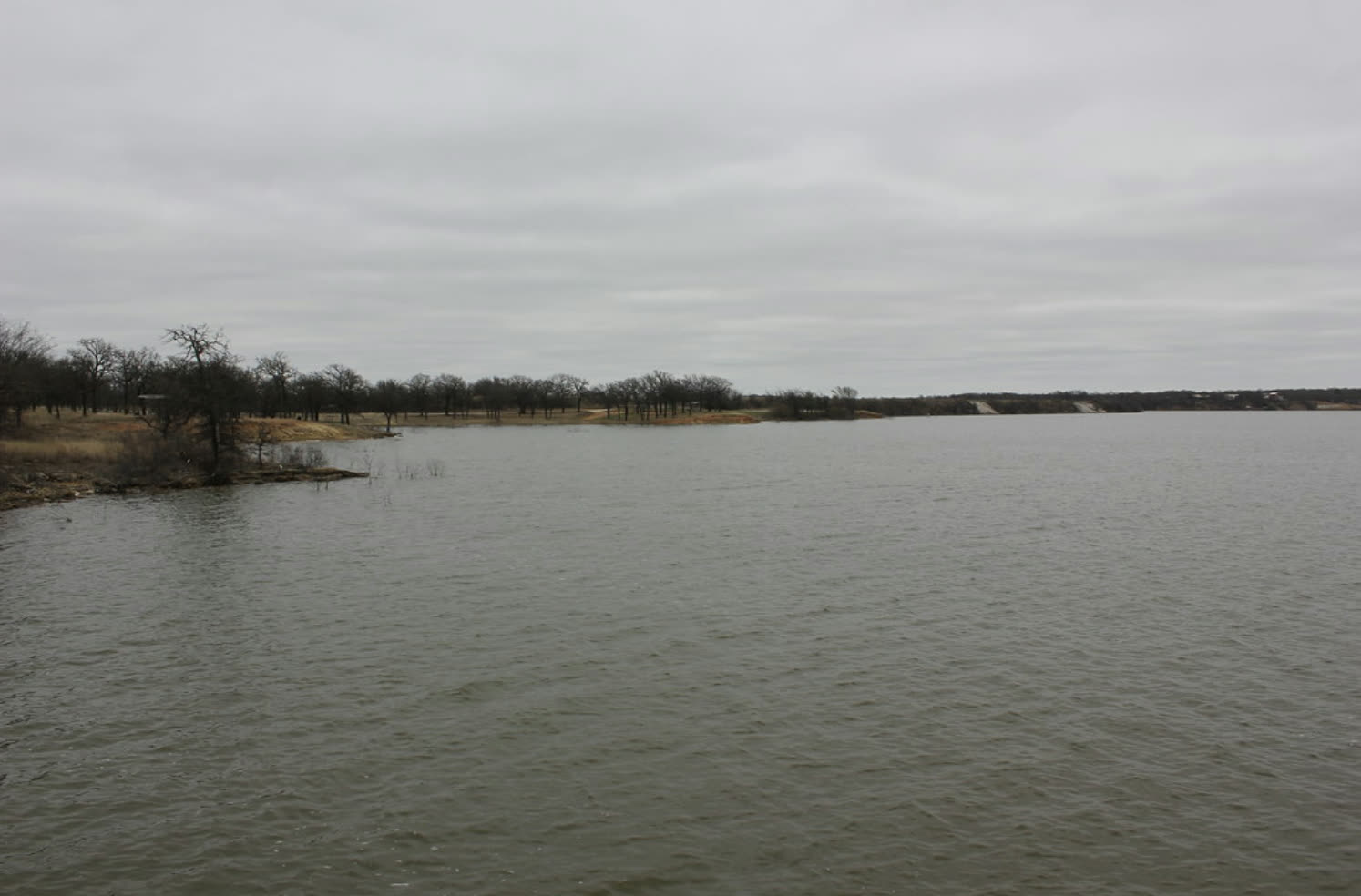 Lake Nocona, a reservoir in Montague County, Texas, photographed March 2017